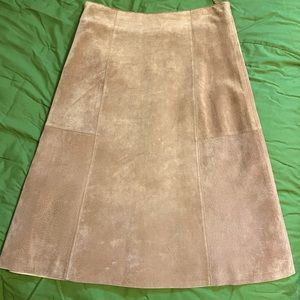 Tan Suede Skirt sz 4